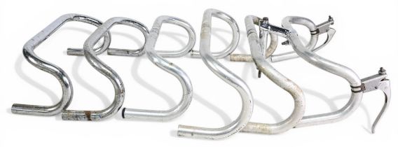 Cycling Accessories – 6x various Handlebars – details such as Mavic 351 Maes England with stem and