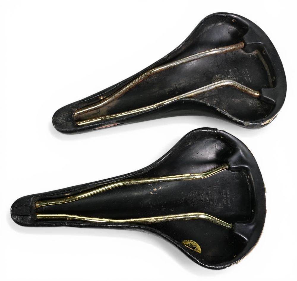 2x Vintage Selle San Marco ‘Rolls’ Leather Bicycle Saddles -Made in Italy – approx. length 26-28cm - Image 4 of 4