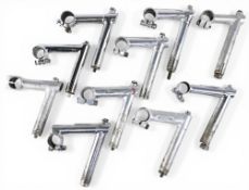 Cycling Accessories – 10x various Handle Bar stems with protruding top bolts, some details include