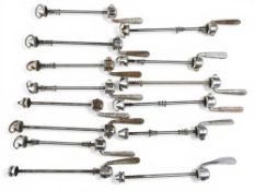 Cycling Accessories - Campagnolo Quick Release skewer selection (14) mixed condition measures 15-
