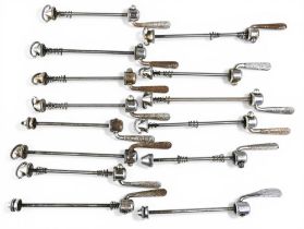 Cycling Accessories - Campagnolo Quick Release skewer selection (14) mixed condition measures 15-