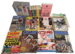 Collection of Cycling Magazines, Videos, and Handbooks: modern magazines and videos to cover Paris