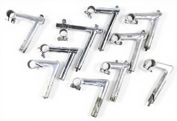 Cycling Accessories – 10x various Handle Bar stems some with protruding top bolts, some details