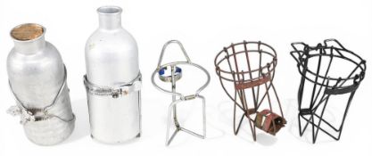 Cycling Accessories – assorted Bottle Holders and Bottles – features Simplex Tour de France single