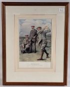 The Triumvirate J H Taylor James Braid, Harry Vardon Print, a modern issue taken from the Golf