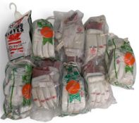 Collection of c1990 old Shop Stock: David Gower Slazenger Cricket Gloves, all LH unused, packets
