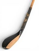 Tom Morris c1870 beechwood long spoon with signs of little use, still retaining a good all round