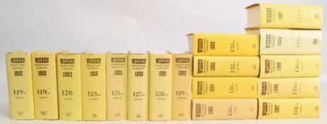 Wisden Cricketers Almanack 1982-2007, seventeen hardback editions to include 1982 x2, 1983, 1986,