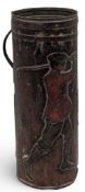 Macfarlane Lang & Co 'Golf Bag' biscuit tin - missing its top with the golf clubs - a few dents