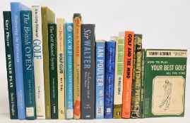 Golf Books to include How to Play your Best Golf 1968 Tommy Armour, The Long Green Fairway 1966
