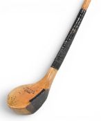 R Simpson Patent scared neck driver - Reg No 21475 stamped clearly to the crown, unusual shallow