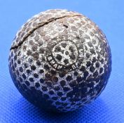 Haskell ‘Bramble’ rubber cored bramble pattern Golf Ball – with Pat Apr 1889 10 to one pole and ‘
