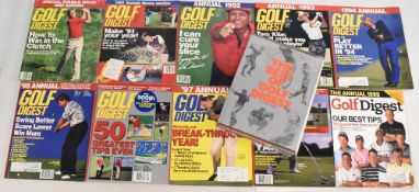 Golf Digest Annuals – continuous run of ten editions the annual from 1990-1999, plus the 2001 annual