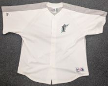 Vintage Florida Marlins Baseball Men’s Jersey Top, made by majestic size XXL