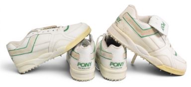 Vintage Pony Cricket Shoes, spiked soles UK size 10 and 11 unused, but a bit dusty - old shop stock