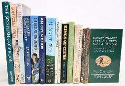13x Golf Books to include: Harvey Penick's Little Green Golf Book 1994, Wise Words for Golfers