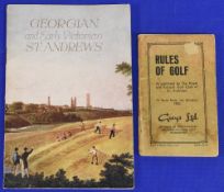 Georgian and early Victorian St Andrews 1946 paperback publication and a 1950 Rules of Golf