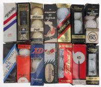 14x Mixed boxed Golf ball, all triple ball sets, with names of Apollo, Titleist, Wilson, Pinnacle,