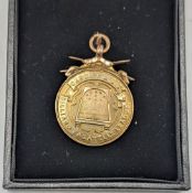 9ct Gold Cardiff & District Billard Bagatelle League 1926-27 Championship Medal Rovers E Miller,