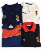 Formby Cricket Club player issued or match worn clothing to include a blue training top size L, a