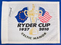 2010 Golf Autograph 2010 Ryder Cup Celtic Manor (Captain) signed Congressional US Open