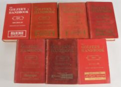 The Golfer’s Handbook 1947-1959, seven editions of the handbook to include 1947, 1951, 1952, 1954,