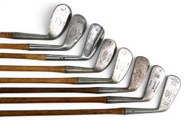 8x Various L Model Golf irons incl Star Maxwell 4 iron, McEwan Nairn super 1 iron, Adwick mid iron
