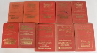 The Golfer’s Handbook 1970-1979, a continuous run of ten editions of the handbook, generally in good