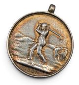 1931 Western Mail Victory Foursomes Runners Up Glamorganshire Golf Club Silver Fob Medal - awarded