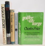 Golfing Books by Charles Price to include Golfer-at-Large 1982, together with four other books (5)