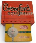 2x Period Penfold and Bromford Golf Ball Boxes, a complete set of 6 wrapped Penfold golf balls,
