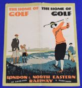 The Home of Golf LNER booklet c1930s 14pp, in good-fair condition