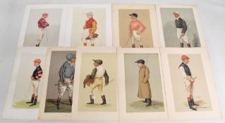 A group of 9 supplement prints of Jockeys published by Vanity Fair Magazine - Frank Woollon, Mr