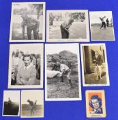 Vintage Golf Player Photographs to include Clayton Haefner x2, Henry Cotton, Tommy Armour, Jack