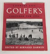 A Country Life Golfer’s Calendar from 1954, in VG/G condition
