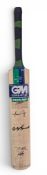 A Gunn & Moore full size Cricket Bat: signed by South Africa test match players, 1998 - 12 good