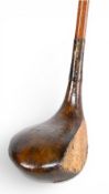 Jack Whyte Palakona shaft spoon stamped Hoylake to the sole with two outer aluminium strips (one