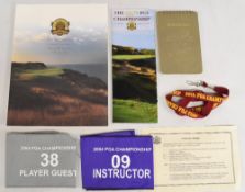 PGA Championships 2004 Folder which contains the pairings and starting times booklet, a player guest