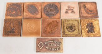 11x stone castings made by the Golf Collectors Society, each stone has original stamp and