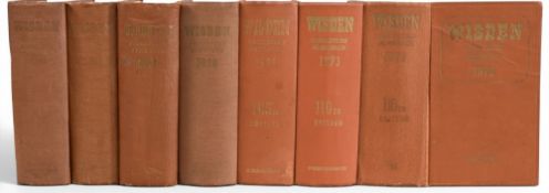 1951-2079 Hardback Wisden Cricketers Almanac Cricket Record Books: all with no D/J, part