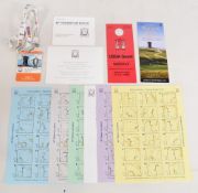 Golf Walker Cup 2013 GB&I Team Family Pass, Lanyard, Reception Invite, Guest Pass, Scorecard, Map,