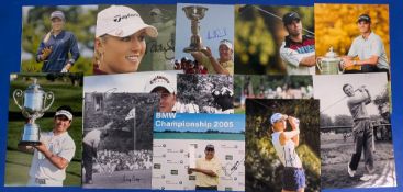 13x large signed Golf Photographs: a good selection to include named players of Y Yans, Billy