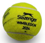 2024 Wimbledon Tennis Slazenger Ball signed by Nick Kyrigos