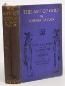 The Art of Golf c1912 Joshua Taylor cloth bound hardcover book in good condition with small wear/