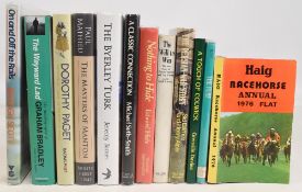 Equine themed books, including 6x signed by author to include Haig Racehorse Annual 1976 Flat