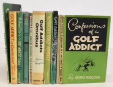 George Houghton Golf Books to include Confessions of a Golf Addict 1952, Golf Addicts Omnibus