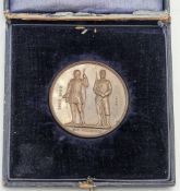 c1910 Empire Day Challenge Cup Bronze Shooting Medallion, made by Elkington 4.7cm awarded to Lt
