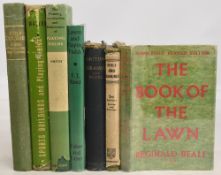 Vintage golfing and other books to include: The Book of the Lawn 1952 Reginald Beale, A Students
