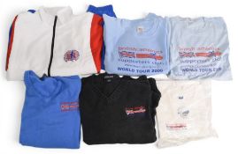 British Athletics Supporters Club Clothing to include a Great Britain team jacket size XL, pale blue