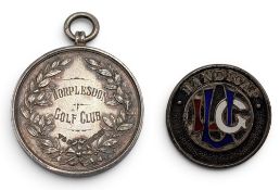 1922 Worplesdon Golf Club, early 20th century silver golfing scratch medal: scratch mixed